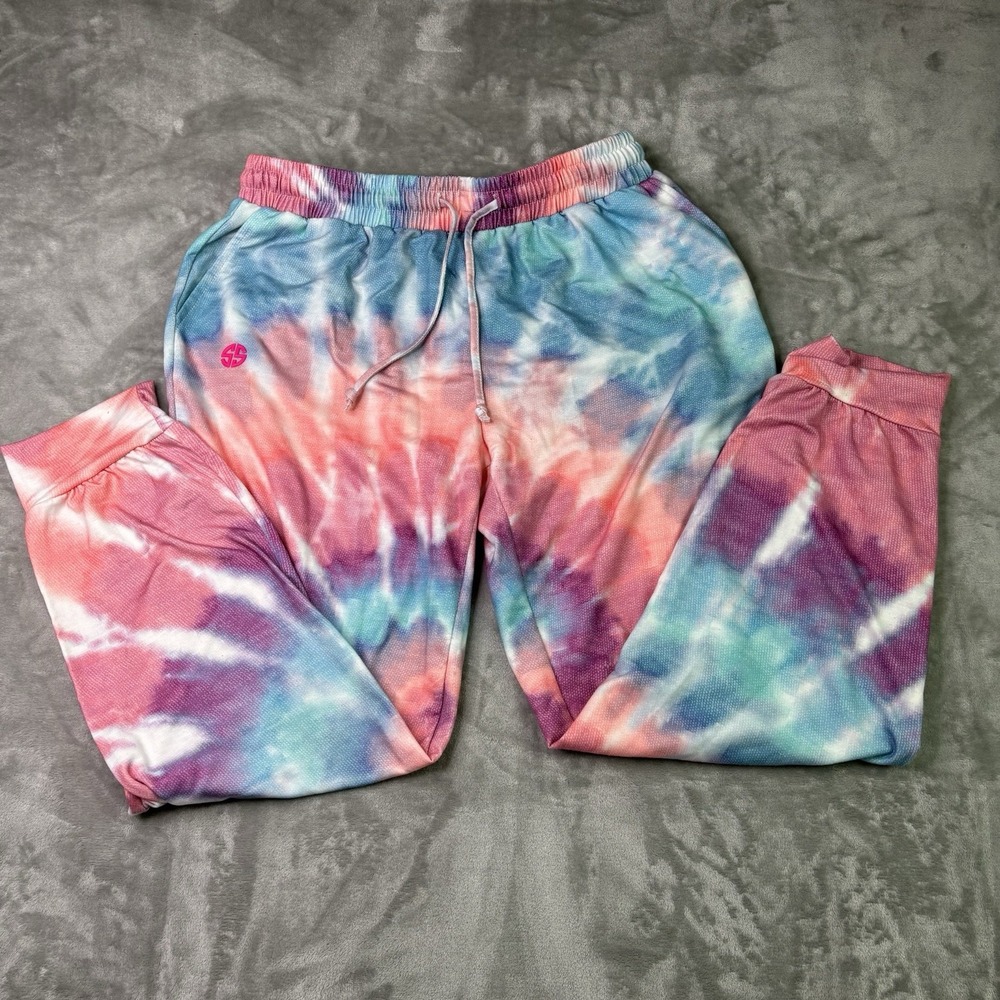 Simply Southern Womens Pants XXL Baggy Joggers Tie-Dye Light Weight Multicolor